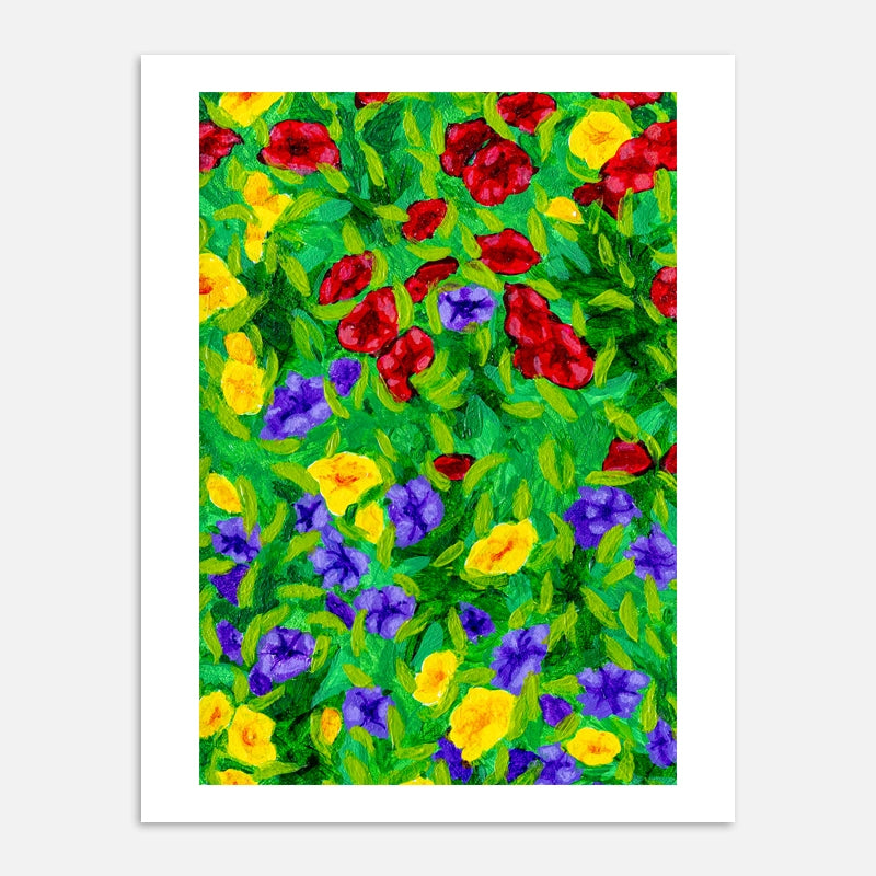 Eddie Jean's Floral on Green Print