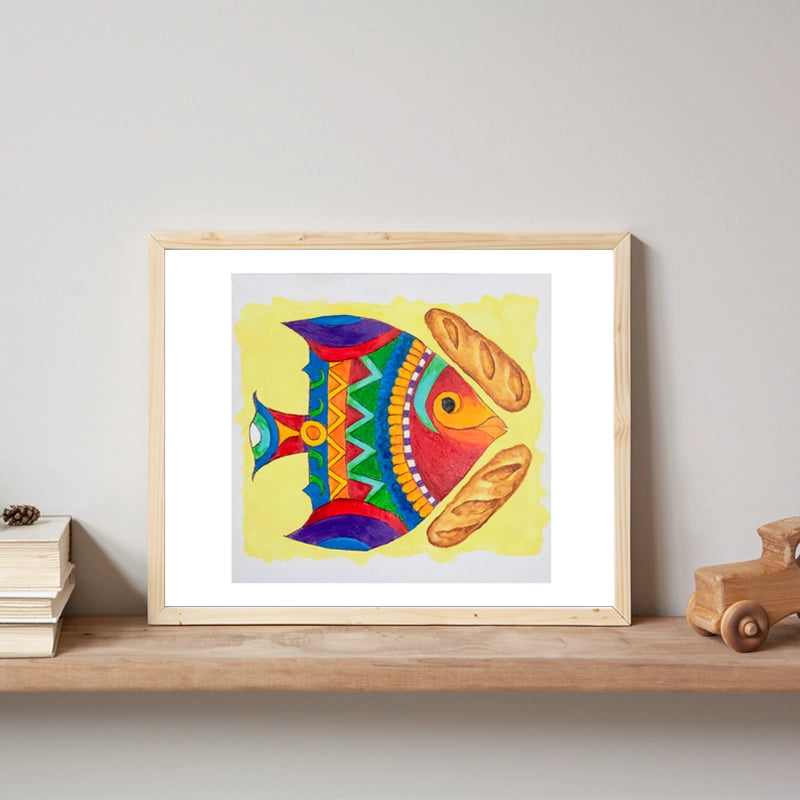 Eddie Jean's First Fish of God Print