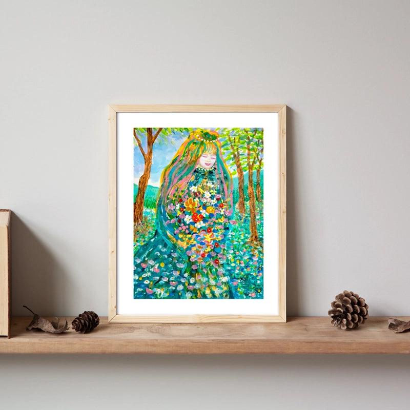 Ute's Flower Girl Print