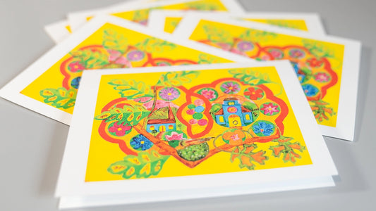 Kate's Hummingbird Hiding Notecards