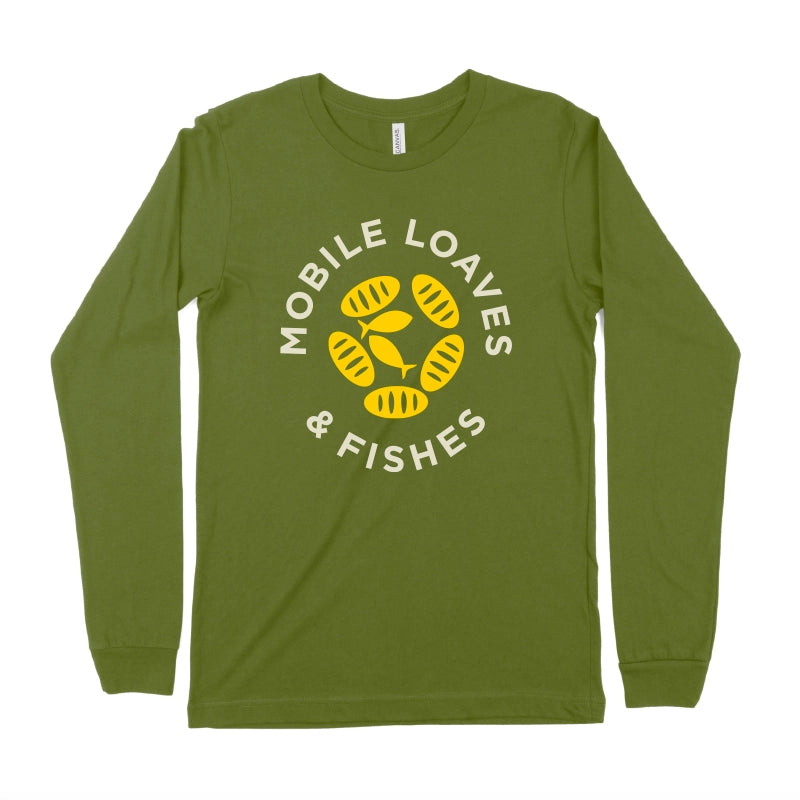 Olive MLF Logo Long Sleeve Tee
