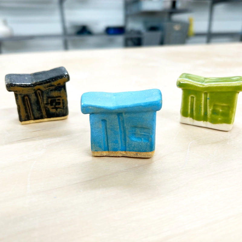 The Cheryl Ceramic Tiny Home - Speckled Sour Apple