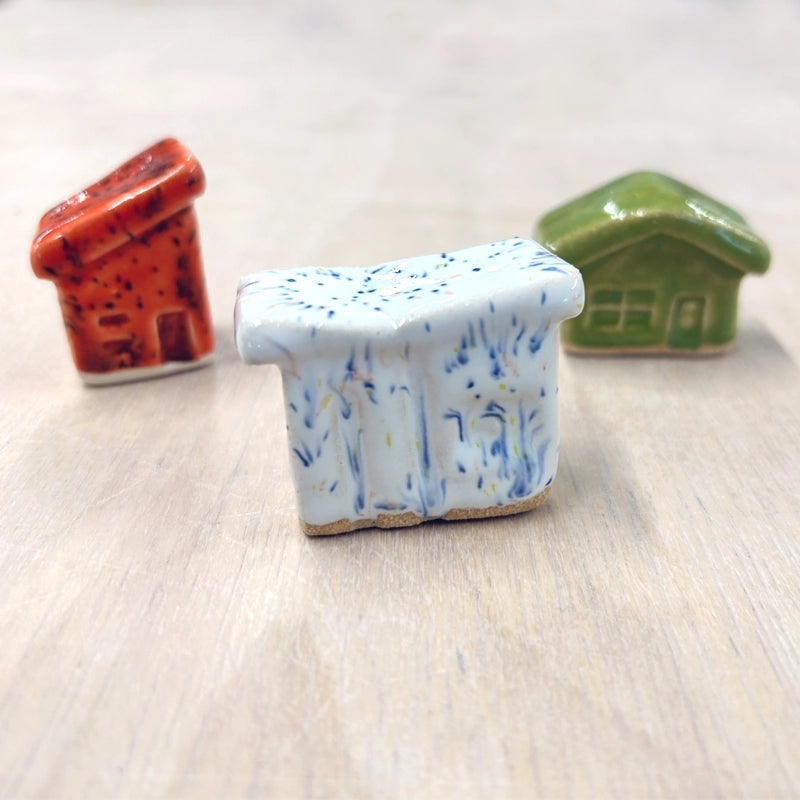 The Cheryl Ceramic Tiny Home - Speckled Cotton Tail