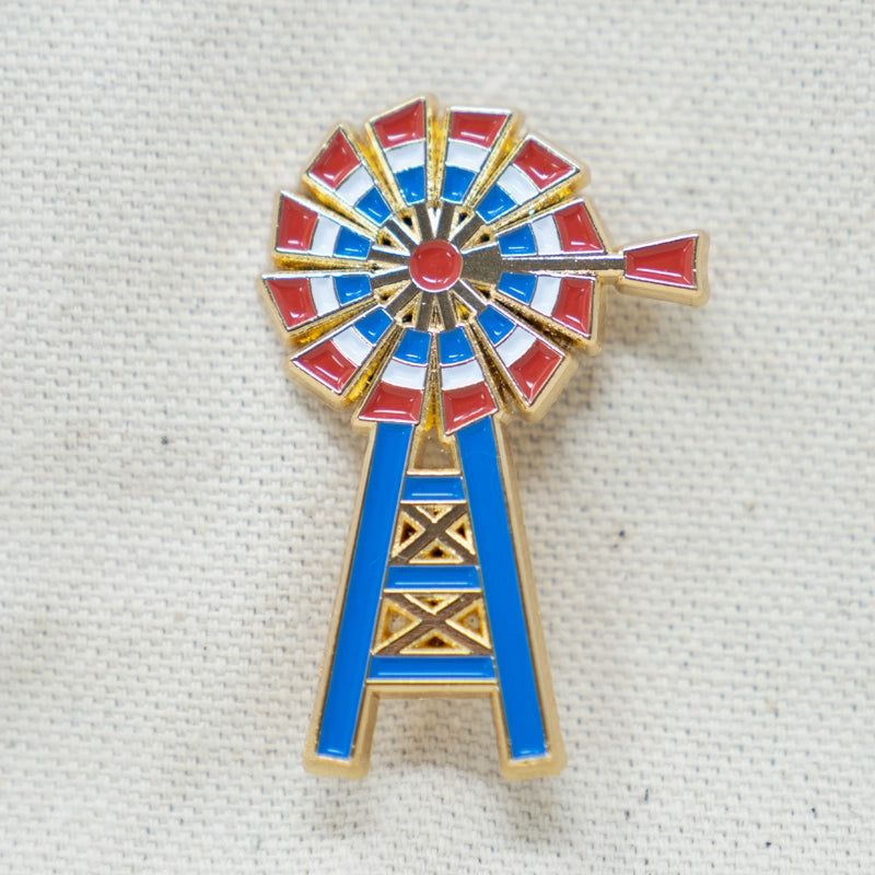 Windmill Enamel Pin