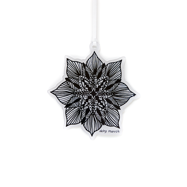 Haley's Poinsettia Ornament