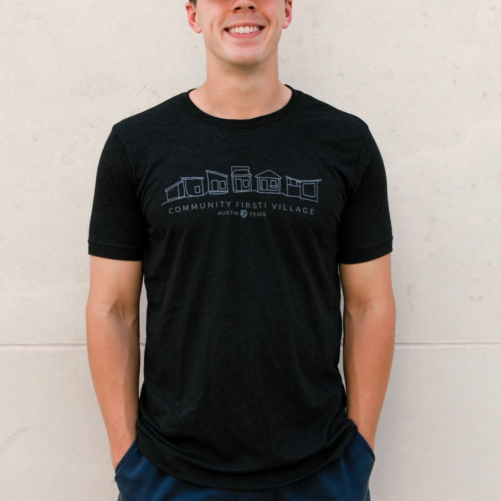 community first village tiny home shirt black