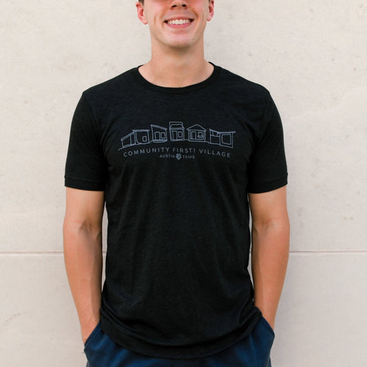 community first village tiny home shirt black