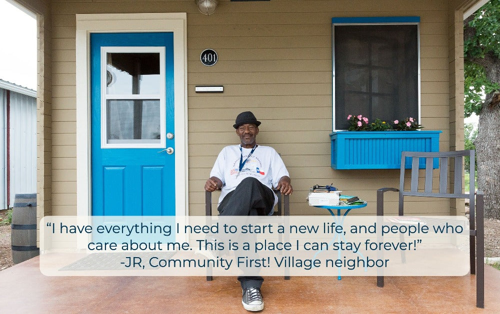 community first village tiny home dad cap maroon