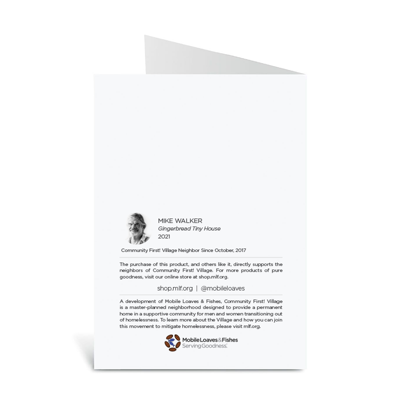 Mike's Gingerbread Tiny House Notecards