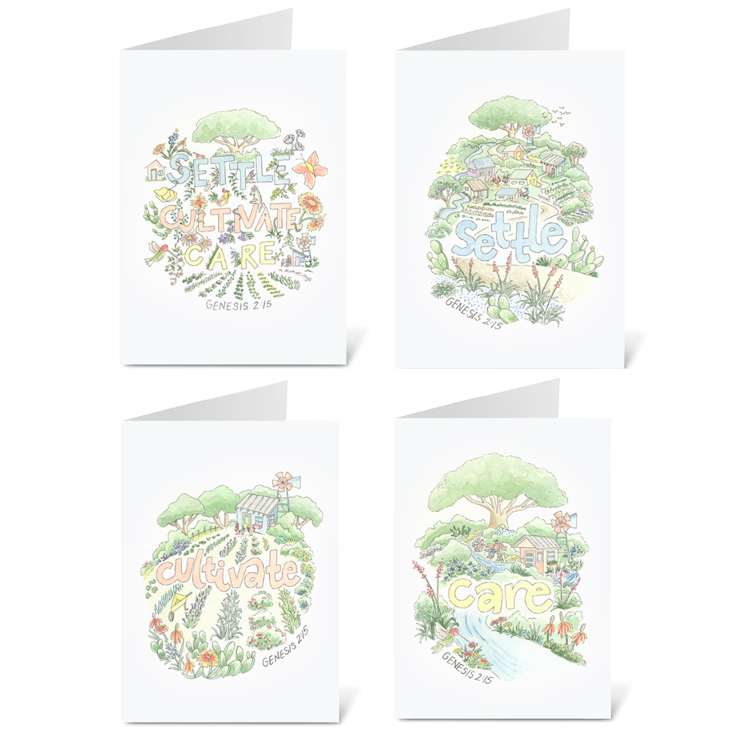 Genesis 2:15 Notecards (Variety Pack of 8)