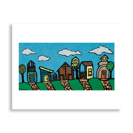 Penny's Row of Houses Print