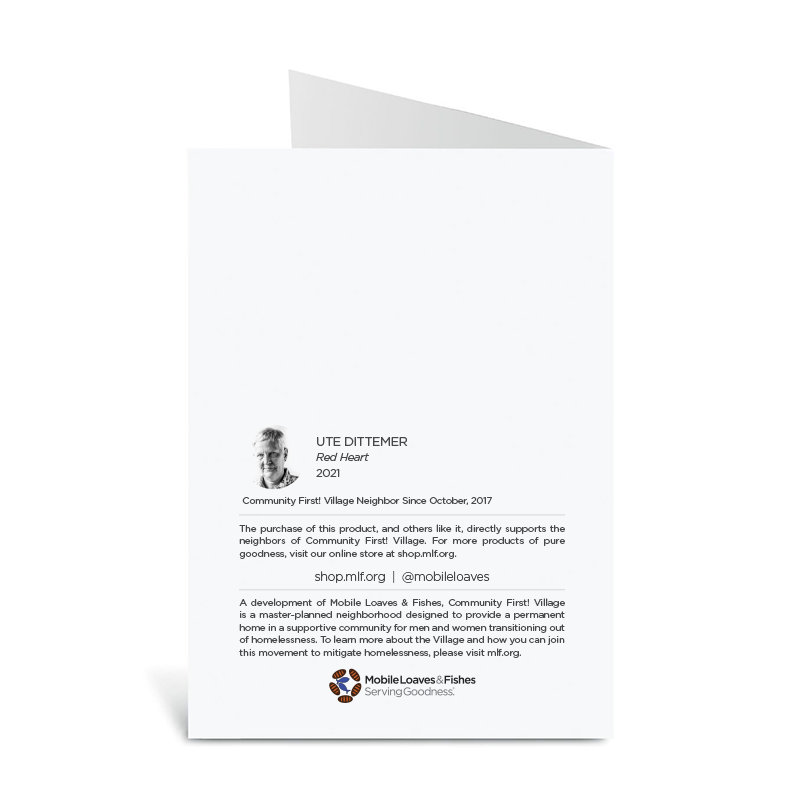 Ute's Red Heart Notecards