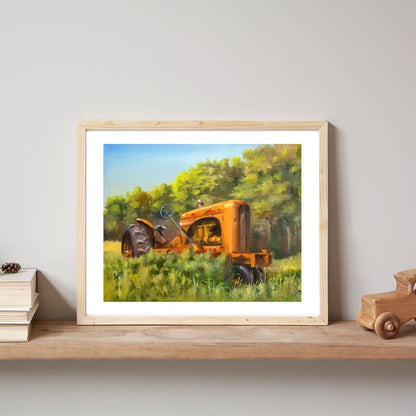 Dan's Abandoned Tractor Print