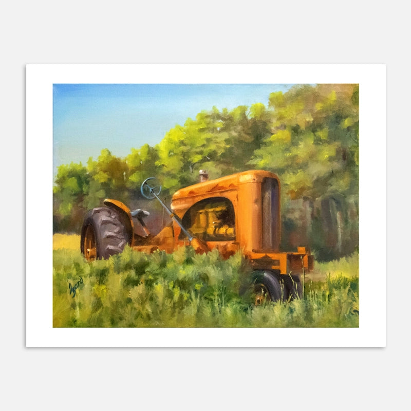 Dan's Abandoned Tractor Print