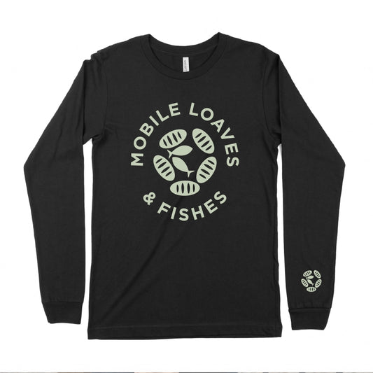 Black MLF Logo Long Sleeve Tee
