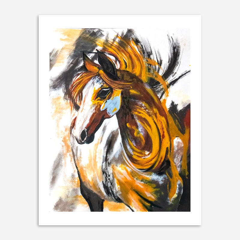 Eddie Jean's Brown Horse Print