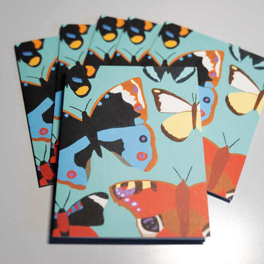 Haley's Butterflies on Turquoise Notecards