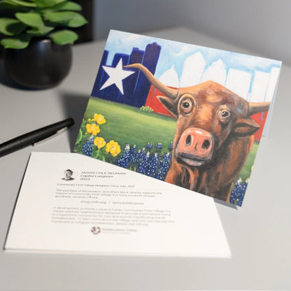 Jason's Capitol Longhorn Notecards