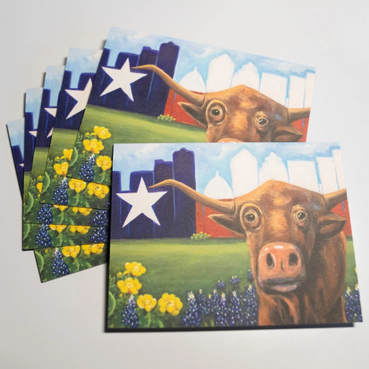 Jason's Capitol Longhorn Notecards