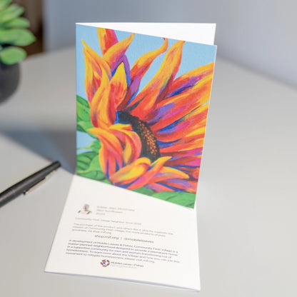 Eddie Jean's Red Sunflower Notecards