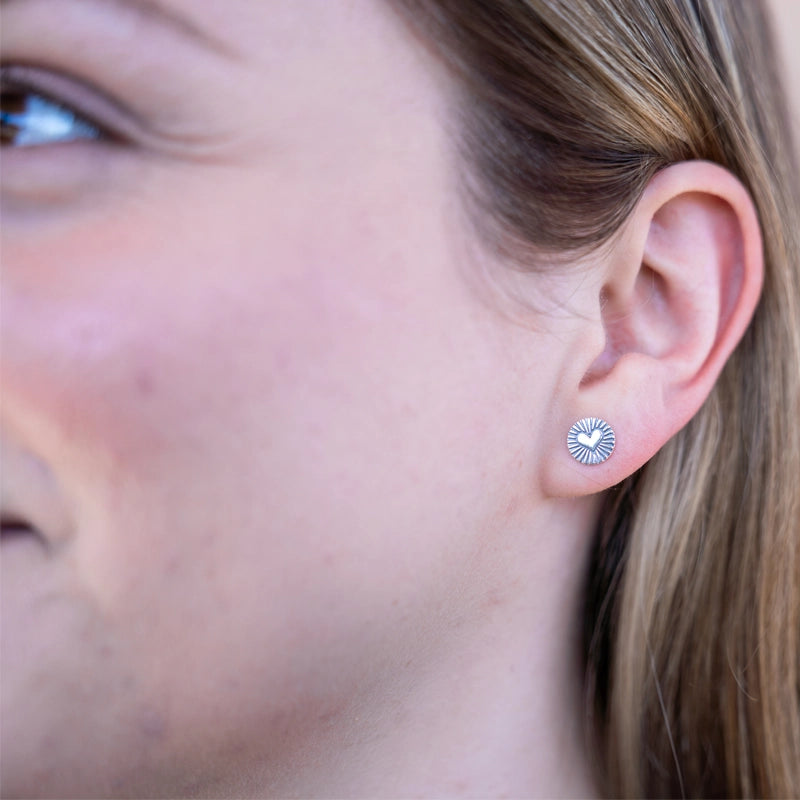 Sterling Silver Heart Earrings