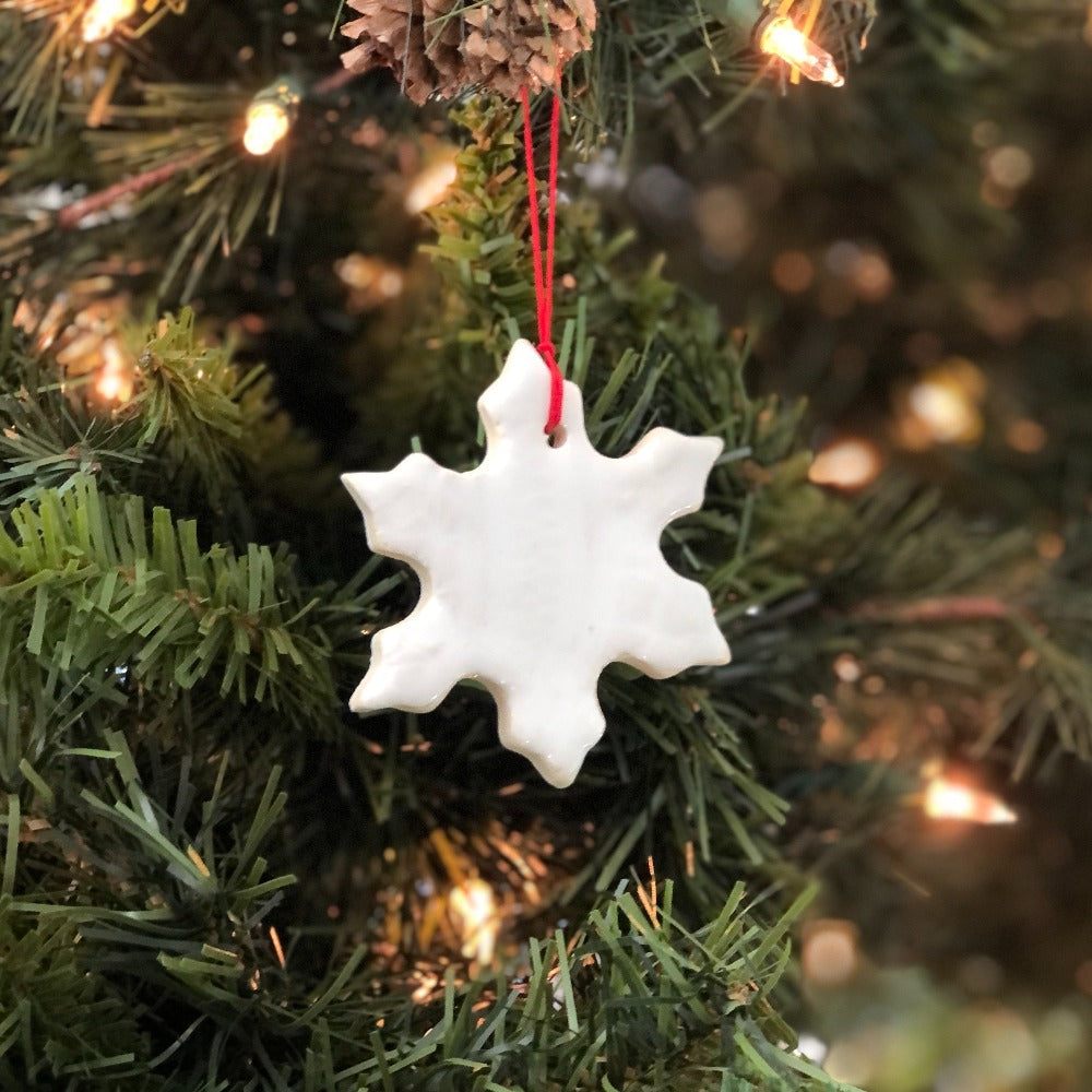 community first village snowflake christmas ornament