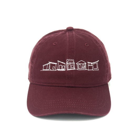 community first village tiny home dad cap maroon