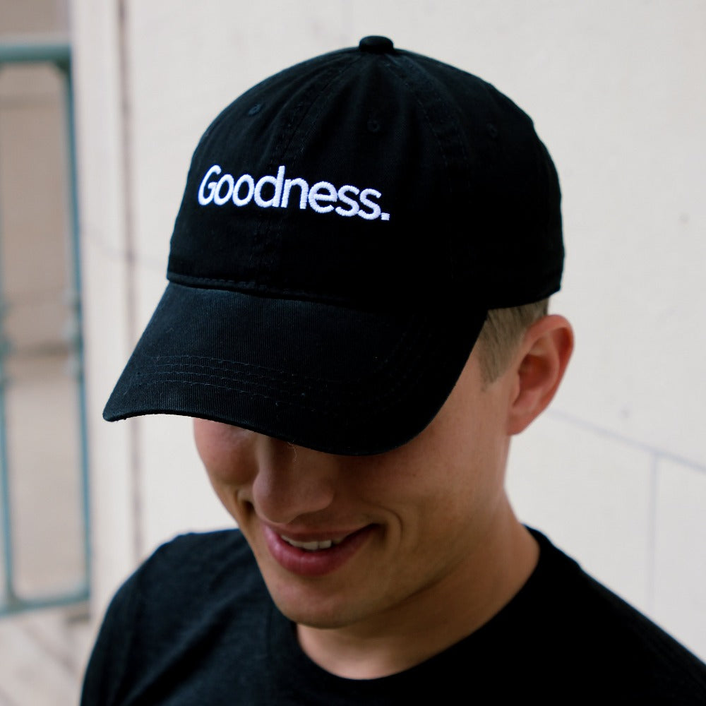 mobile loaves and fishes goodness dad cap black