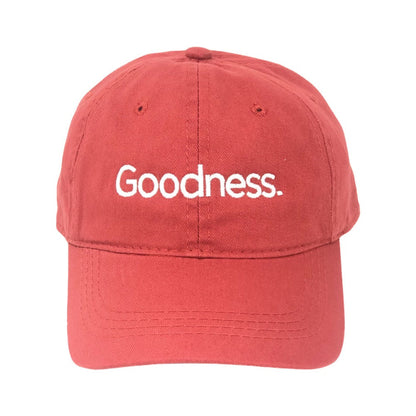mobile loaves and fishes goodness dad cap red