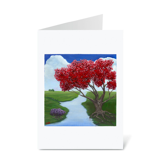 Jason's Red Tree Notecards