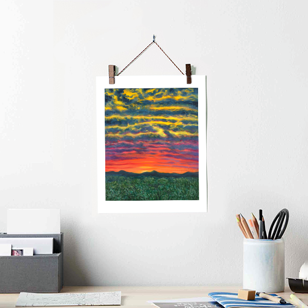 Ute's Desert Sunset Print