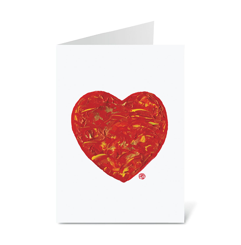 Ute's Red Heart Notecards