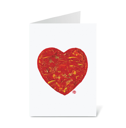 Ute's Red Heart Notecards